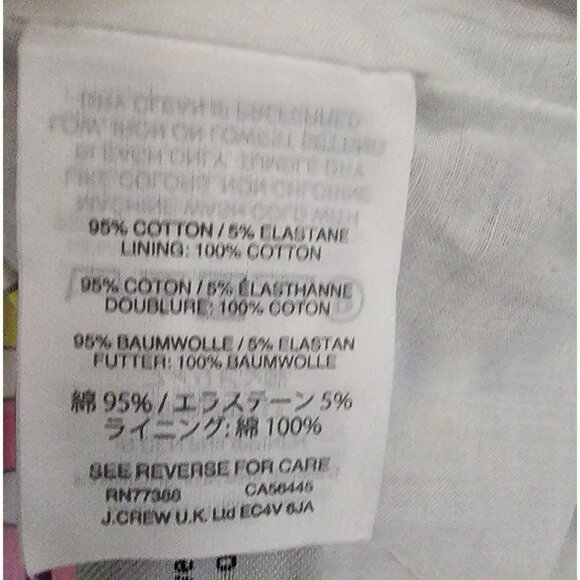 J. Crew Multicolor Plaid Cotton Blend Skirt With Bow Tie Waist Size 0 - Picture 5 of 8